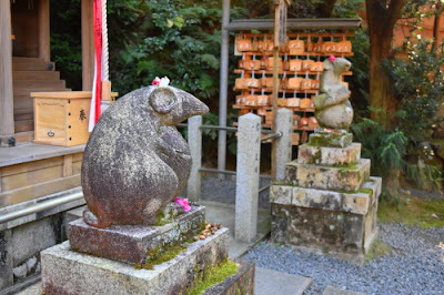 京都　大豊神社　狛ねづみ