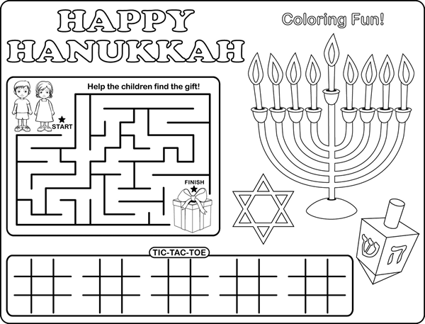 Hanukkah Printable Activities : Let's Celebrate!