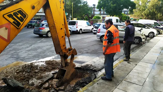 Βλάβη σε αγωγό ύδρευσης στο Ναύπλιο αποκαταστάθηκε άμεσα 