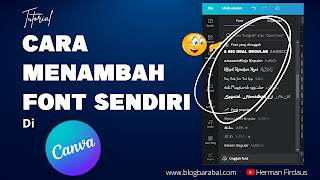 cara menambah font sendiri ke canva