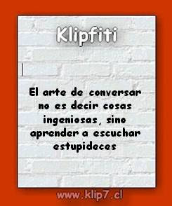 Klipfiti - graffitis: humor e ironía   