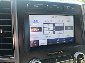 HVAC screen in 2020 Ford Expedition Platinum