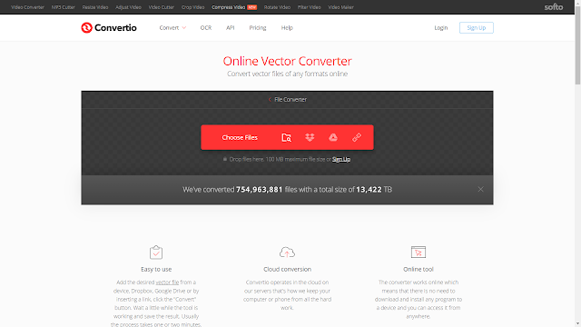 Recommended online vector converter,https://vectormagic.com/,https://convertio.co/,https://online-converting.com/,https://www.autotracer.org/