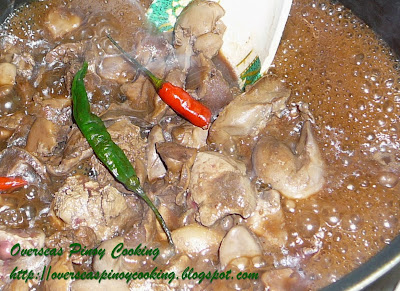 Adobong Atay at Balunbalunan ng Manok - Cooking Procedure