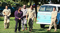 Lost - Namaste - Daniel Dae Kim as Jin Kwon, Naveen Andrews as Sayid Jarrah and Josh Holloway as James Sawyer Ford