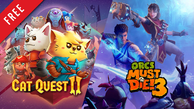 cat quest 2 orcs must die 3 free pc game epic store open-world action role-playing rpg action-adventure strategy tower defense gentlebros kepler interactive robot entertainment