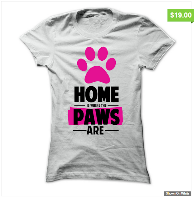 Paw Print Shirt A shirt for those who know that home is where the paws are