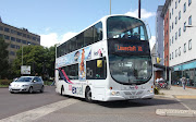 37574 arrives at Norwich bus station as Y7 (XL13) 10.05 Peterborough . (au ecy)