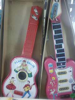 Kids 4 String Acoustic Guitar and Electronic Guitar