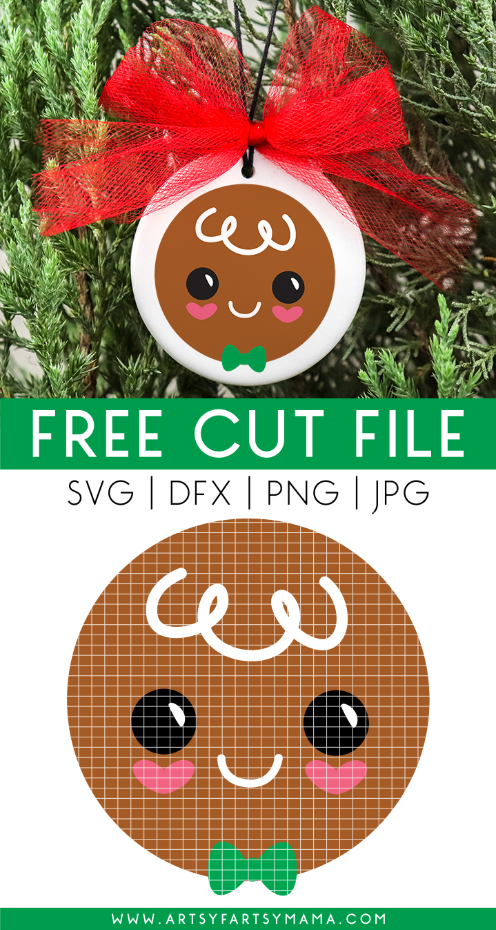 Gingerbread Ornaments with Free Cut Files