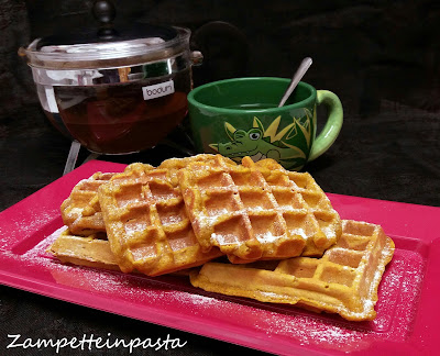 Waffle alla zucca - Ricetta waffle alla zucca senza burro