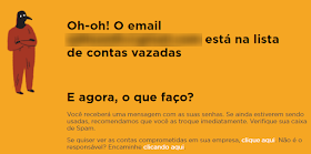 vazamento de senha minha senha