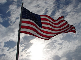 Flag on top of the lighthouse