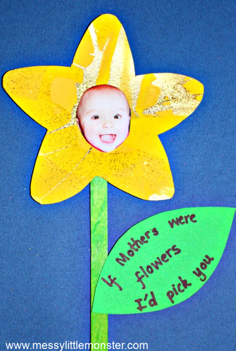 Mothers Day flower craft for kids. If mothers were flowers I'd pick you.