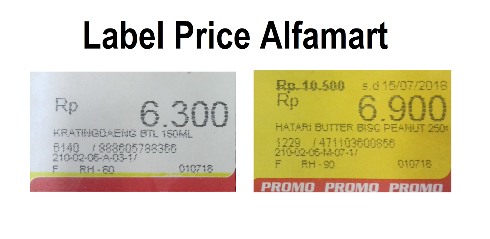 Cara Baca Label Price Alfamart - BANGUN KELIR