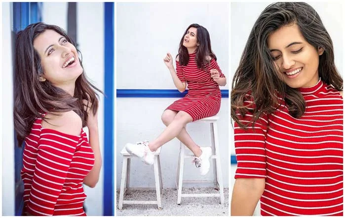 Anubha Sourya Raises The Bar Of Fashion Through Her Vibrant Looks In Red Dress