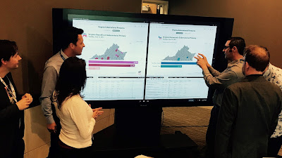 Associated Press in collaboration with Power BI for Virginia primary elections data visualisations