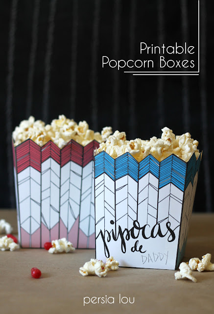 'Brazilian Themed' Popcorn Boxes on www.ihoardfreeprintables.com