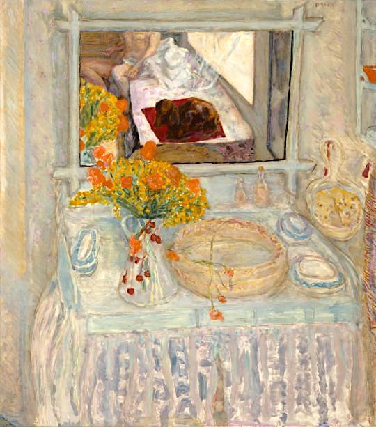 Pierre Bonnard (1867-1947) Table de toilette et miroir, 1913 Huile sur toile, 123.8 × 116.7 cm Museum of Fine Arts of Houston