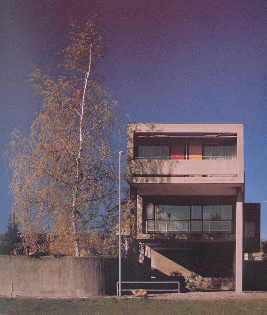 Residencia en Stabio | Mario Botta | Plantas + Secciones + Fotografías + Influencias de Le Corbusier