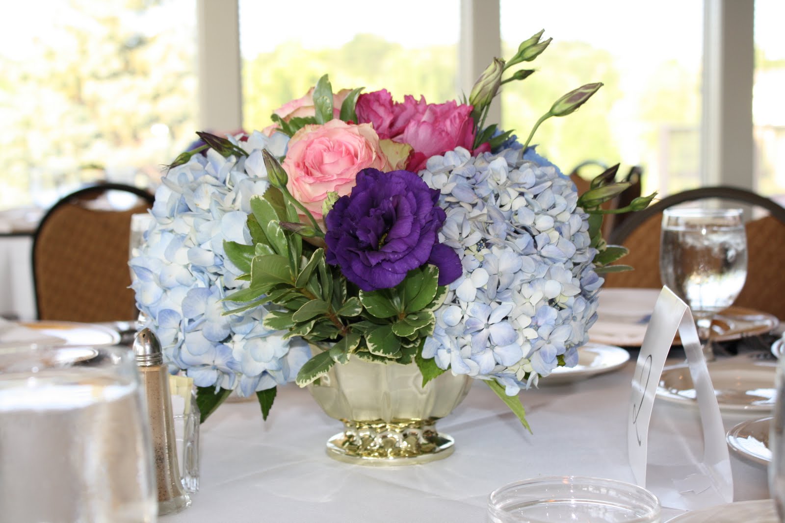 hydrangea wedding centerpieces