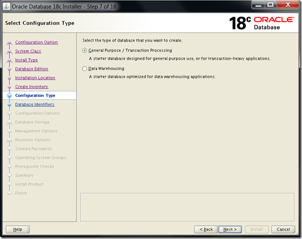 Oracle Database 18c Installation