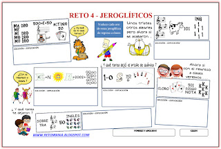 Jeroglífico, Jeroglíficos, Jeroglificos, Jeroglíficos escolares, Jeroglíficos con solución, Jeroglíficos para niños