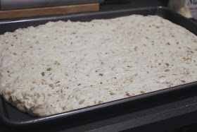 Dough for seeded focaccia