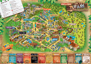 Chessington World of Adventures 2013 Theme Park Map Illustrated by Rod Hunt (chessington map by rod hunt)