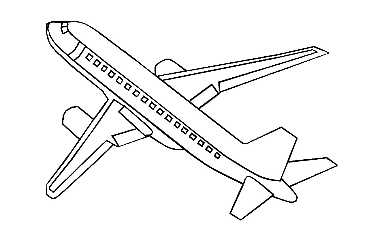 168 Sketsa Gambar Pesawat Untuk Anak Tk Gudangsket