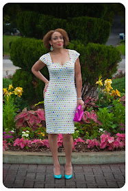 Vogue 8612 | The Lip Print Neoprene Sheath Dress! Erica B's DIY Style!