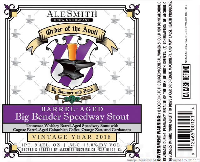 AleSmith Order Of The Anvil - Barrel-Aged Big Bender Speedway Stout