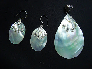 Silver White Shells set