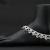 Silver latest traditional anklets