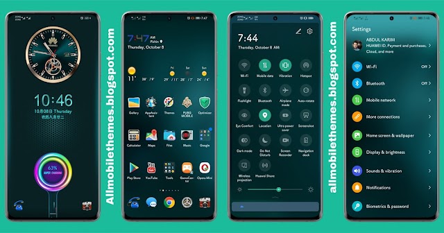 Gradient theme For Emui 10, Emui 10.1 and Emui 9.1