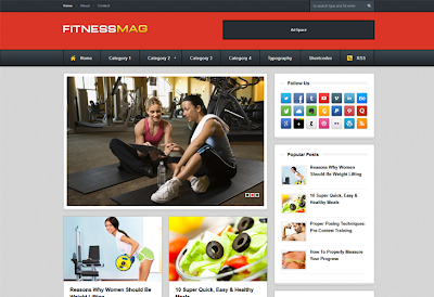 FitnessMag Blogger Template