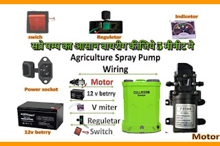 Agriculture spray pump connection diagram