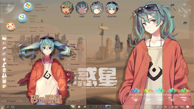 Windows 10 Ver. 1703 Theme Suna no Wakusei by Enji Riz