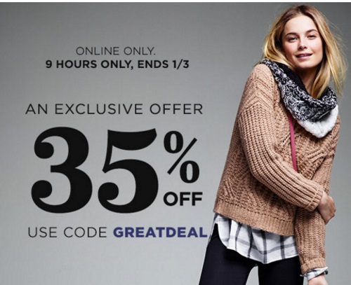 Old Navy Flash Sale 35% Off Promo Code