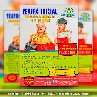 Flayer "CDP-Curso Inicial Teatro Para Niños" Portada