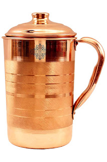 Indian Art Villa Copper Jug, Storage Water (1700 ml) 