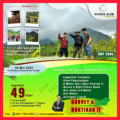 Kavling Nuansa Alam Puncak 2 Bogor