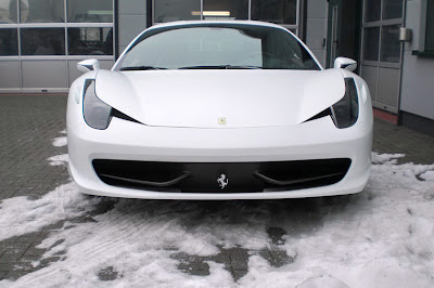  A Wonderful White Ferrari 458 