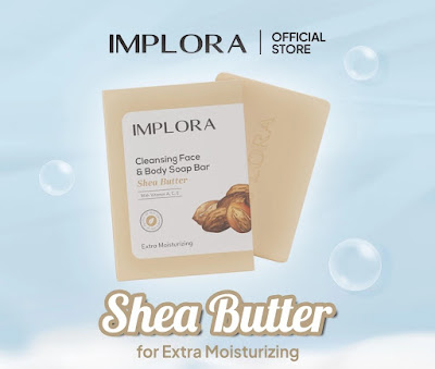 Implora Cleansing Face & Body Bar - Shea Butter