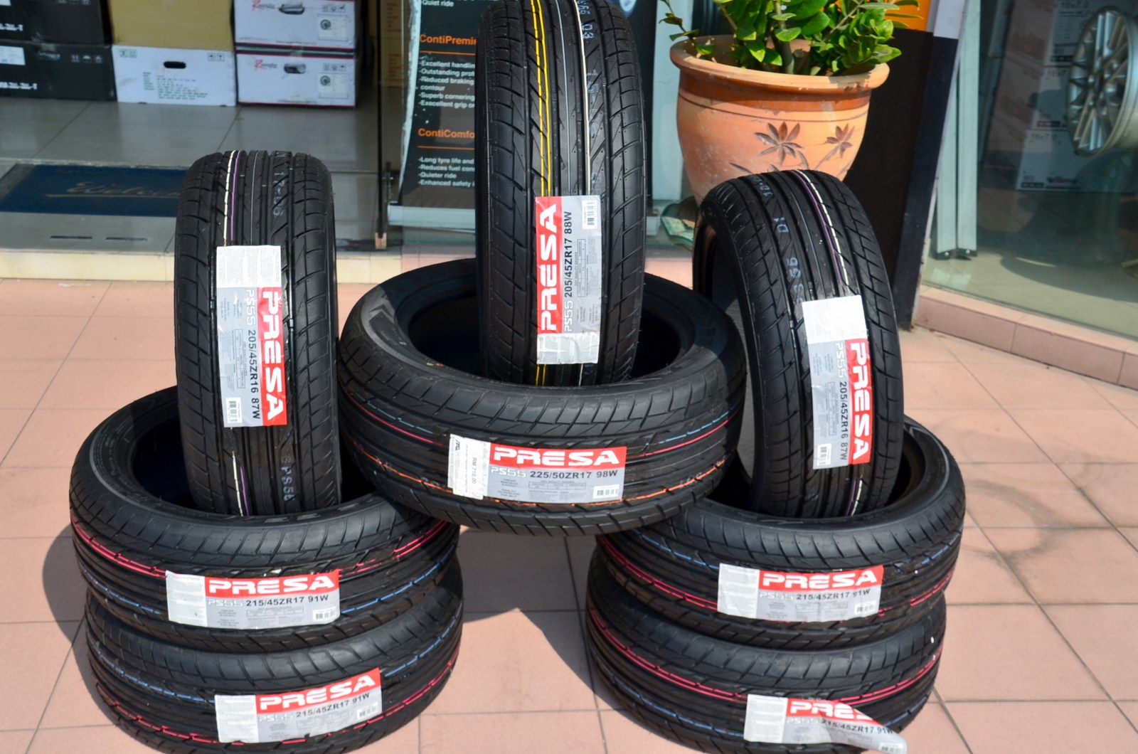 Tyre and Rims (H2O One Stop Sdn. Bhd.): PRESA Tyres PS01 