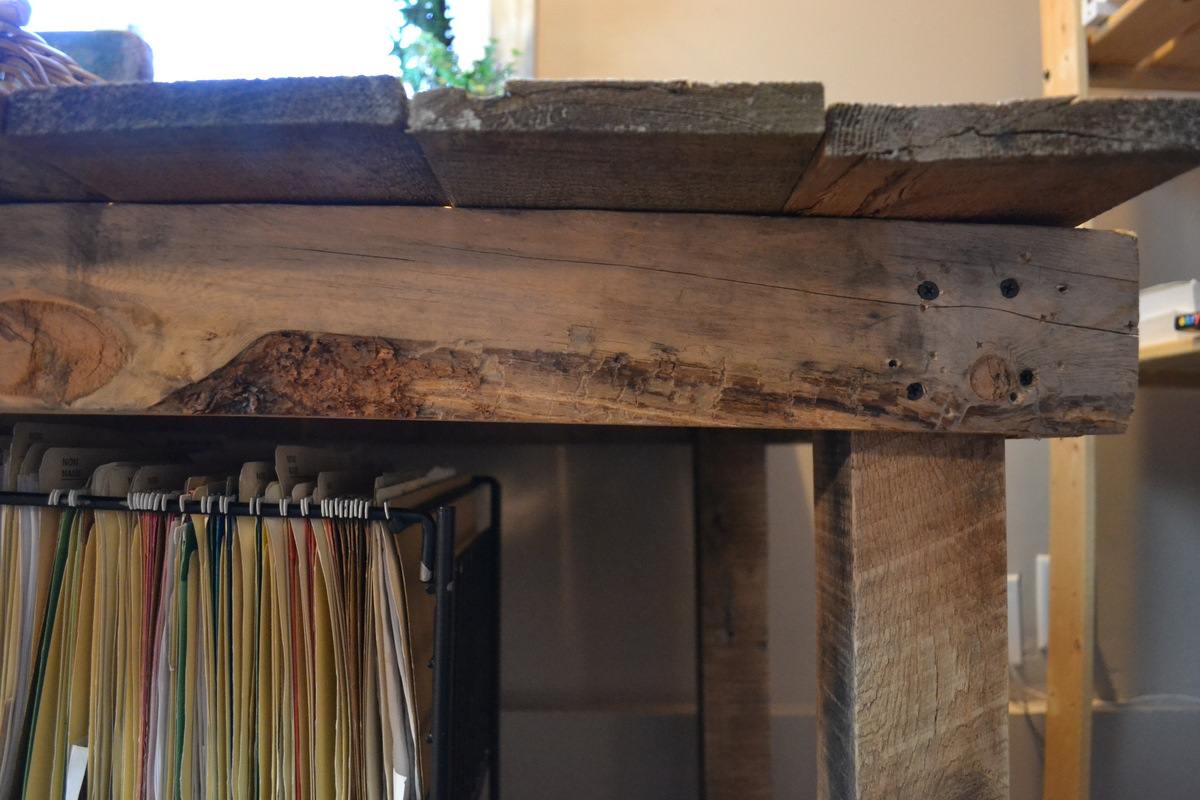 Pallet Farm Table Desk ~ Part 3, the reveal | Funky Junk ...