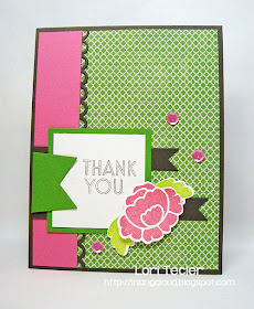 Springtime Thank You-designed by Lori Tecler/Inking Aloud-stamps and dies from Clear and Simple Stamps
