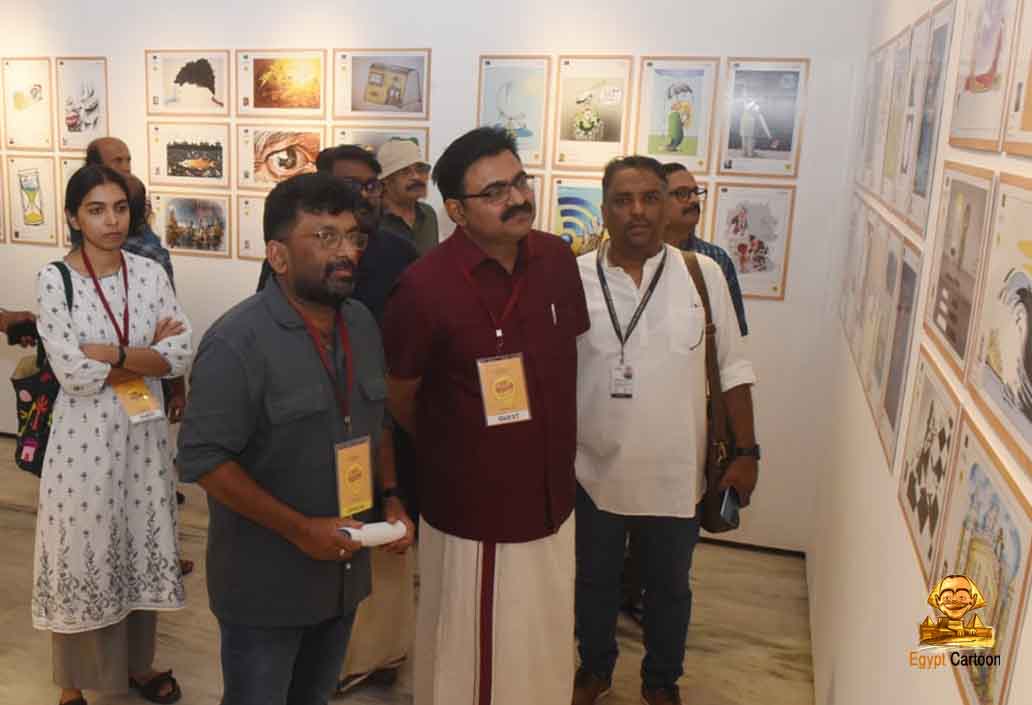 Photos from Inauguration of the International Cartoon Exhibition in Kochi