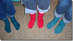 Maelstrom Socks Completed Trio