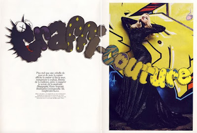 Vogue Paris and KAWS - Graffiti Couture @ sweetassugarman.blogspot.com